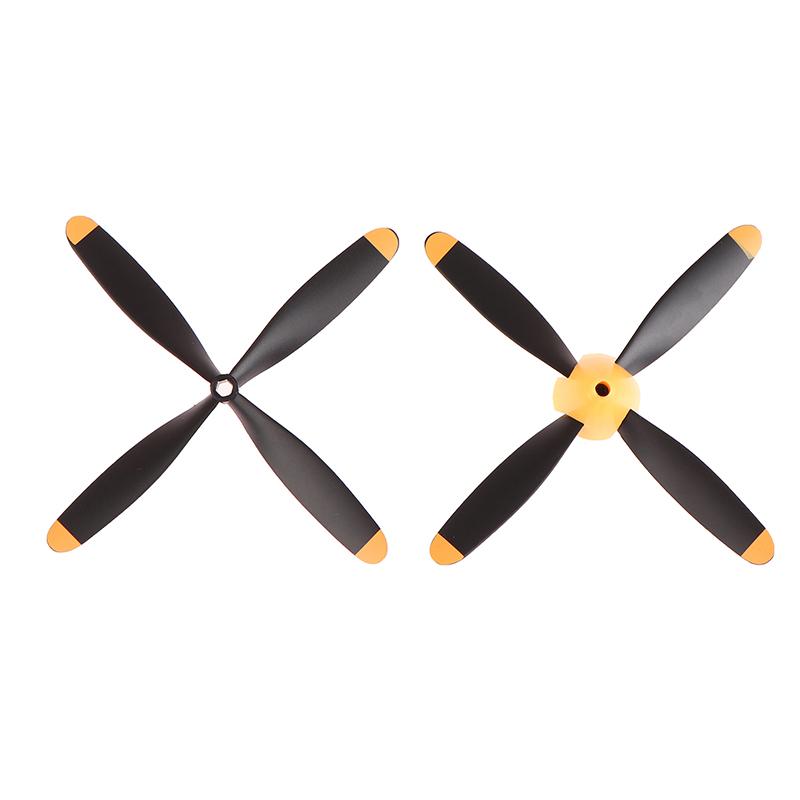 2 יחידות מדחף Volantex RC 4 להבים עבור מטוס ספיטפייר RC 761-5 P-51D 761-8 F4U 761-9 T28 761-11 BF109 761-12