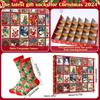 24 Pairs Christmas Sock Advent Calendar 2025 Unisex Socks 24 Days Countdown Gift for Adults Xmas Party Favor New Year Gift