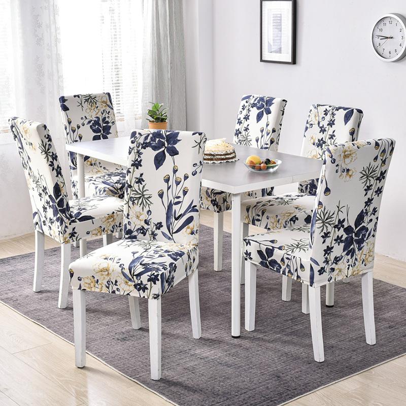 34 Colors For Choice Stretch Chair Cover Big Elasticity Cheap Printed Seat Chair Cover For Dining Room Wedding Banquet Party