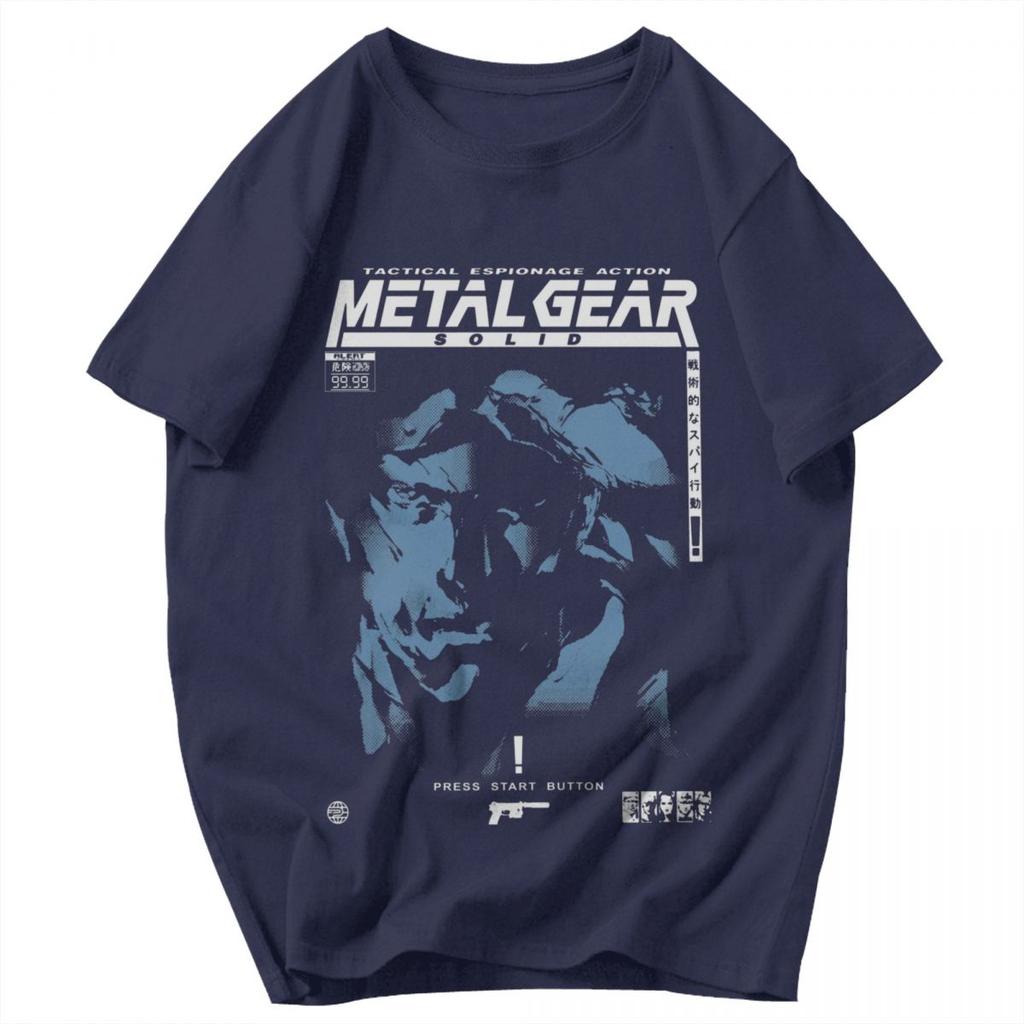 Men T Shirt Metal Gear Solid Gray Fox Fans Gifts Idea Y2K Graphic Short Sleeve Unisex Clothing T Shirts