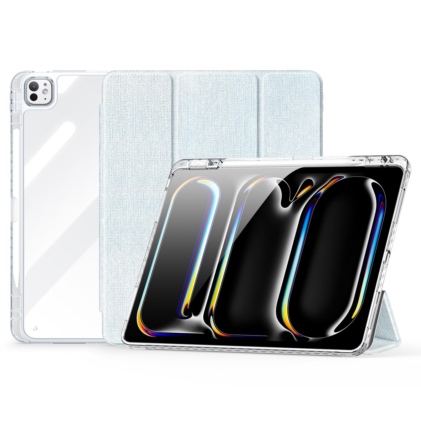 

DUX DUCIS Серія Unid Для iPad Pro 13 (2024) Прозорий чохол для планшета TPU+PC+PU Обкладинка з функцією автоматичного пробудження/засипання з відділенням для стилуса Baby Blue