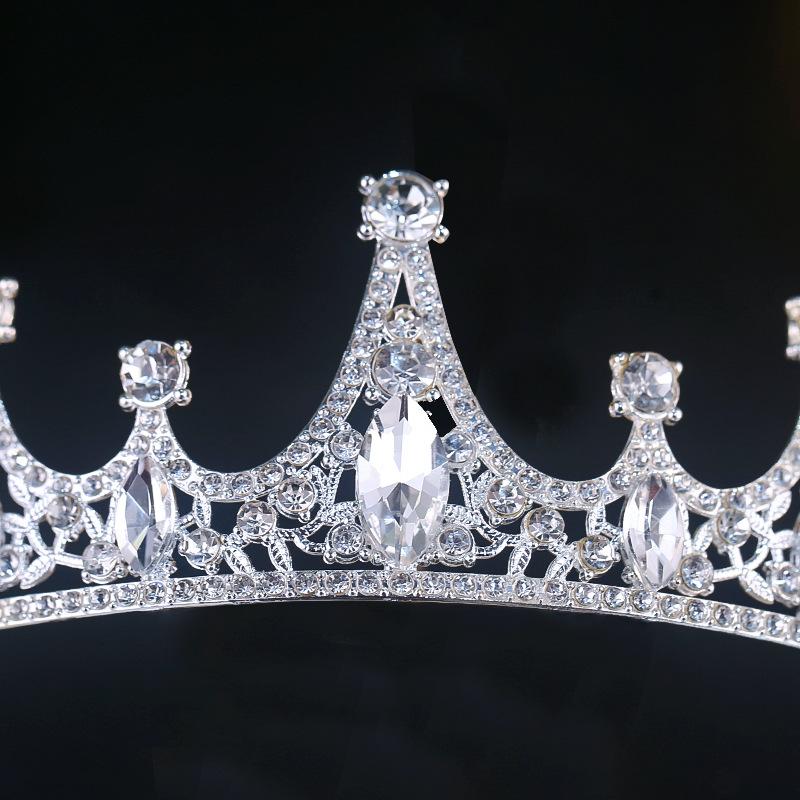 European and American Fashionable Alloy Crowns Adult Party Princess Crowns Bride Headwear, Rhinestone Hair Crowns  Small Crowns