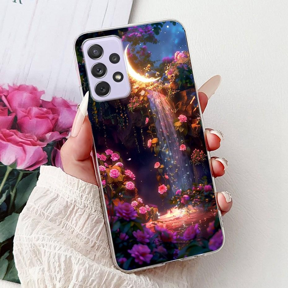 Modische Malerei Hülle Für Samsung Galaxy A72 A52 A52s 5G Weiche Silikon TPU Handyhüllen Für Samsung A72 A52 A52s Hüllen Stoßfänger
