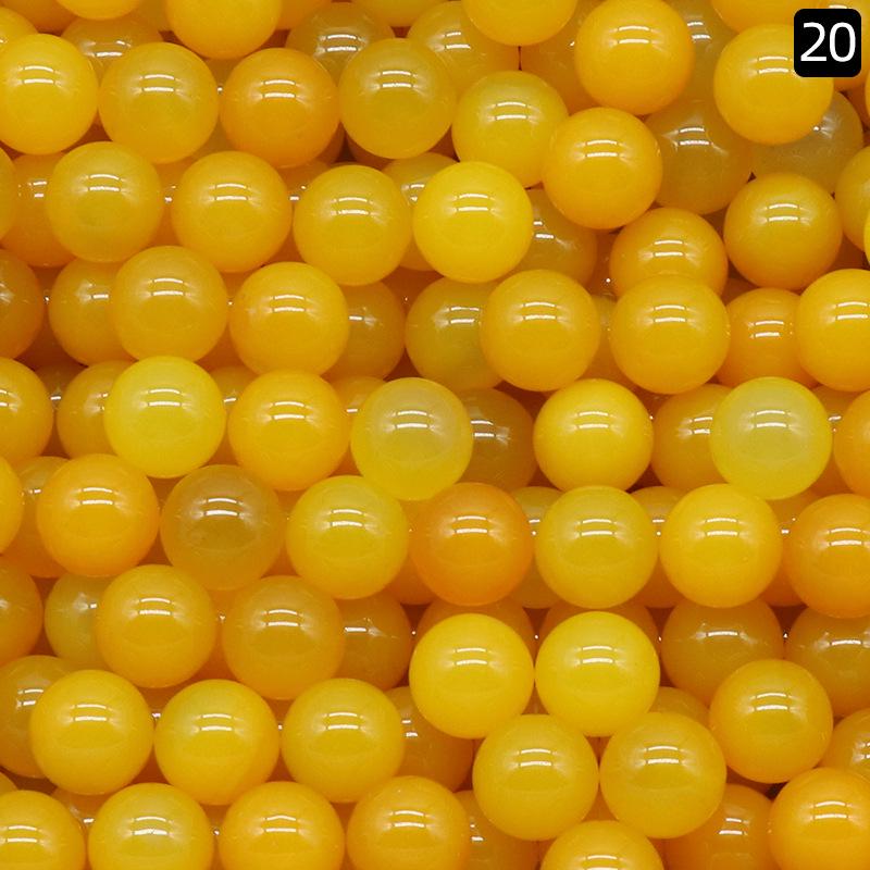 Perline Rotonde in Cristallo di Agata Senza Foro da 10mm - Materiale Semi-Prezioso per Gioielli Fai da Te