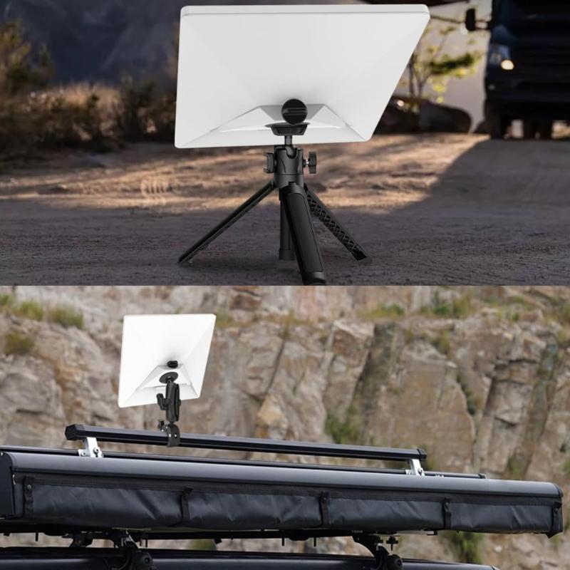 Stativhalterungsadapter aus Aluminiumlegierung für Mini-Satelliten, der Stabilität und Haltbarkeit im Außenbereich gewährleistet