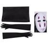 Japanese No Face Man Cosplay Costume Unisex Halloween Anime Carnival Party Adult Clothing Including Ghost Mask Gloves Comic Con