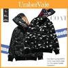 Camouflage Kapuzenpullover mit Haifischkopf-Design Weiche Bequeme Jacke mit durchgehendem Reißverschluss