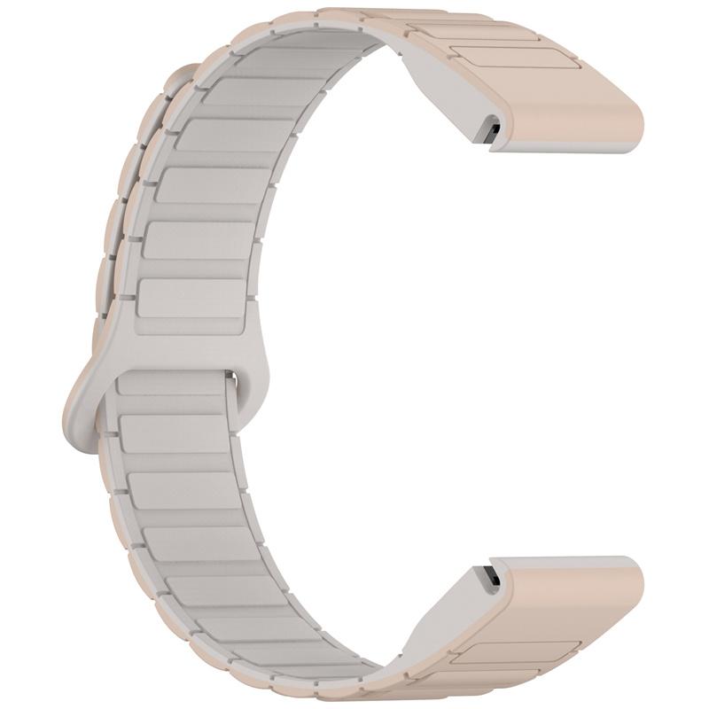 

Силіконовий магнітний браслет для ремінця для годинника Garmin fenix 8 7X 7 7S 6 6X Pro для fenix 5X 5S Plus 3HR 945 935 На зап ястя 20 мм 22 мм 26 мм QuickFit For fēnix 8 SOLAR 51mm бежевий/білий
