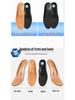 Orthopedic Genuine Leather High Arch Support Insoles - Odor-Resistant, Breathable, Sweat-Absorbent for Men & Women
