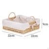 Handmade Storage Basket Cosmetic Box Handwoven Multipurpose Serving Desktop Sundries