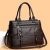 Stylish Large Capacity Soft Leather Tote Bag for Women Elegant Crossbody Shoulder Bag Commuter Handbag