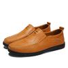 Genuine Leather Men Casual Shoes Luxury Brand Designer Flats Mens Loafers Breathable Slip On Driving Shoes Size 47