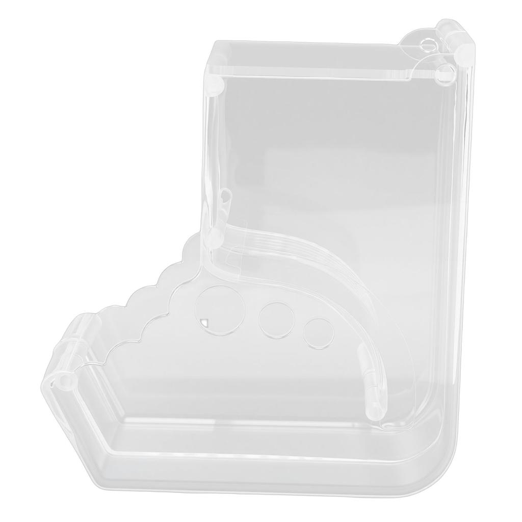 Automatic Hamster Feeder Clear Plastic Anti Tipping Pet Food Dispenser for Squirrel Hedgehog Guinea Pig ZS 02