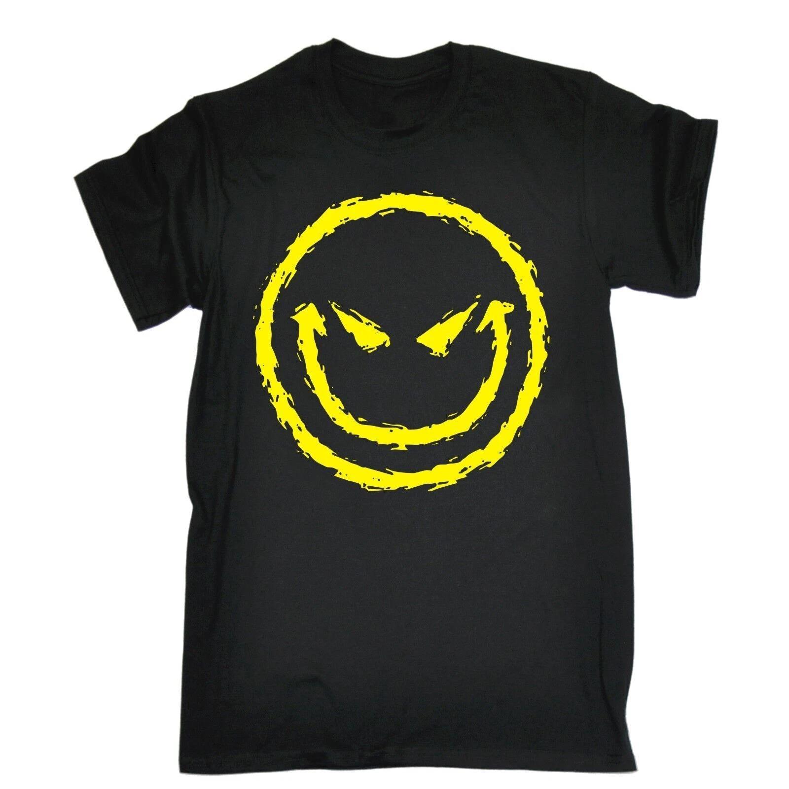 RAVE SMILE FACE - FUNNY SLOGAN Mens Womens Kids T-Shirt S