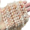 Jinde Jewelry Ice-Transparent Pink Aventurine Faceted Olive Jade Beads for DIY Jewelry Accessories