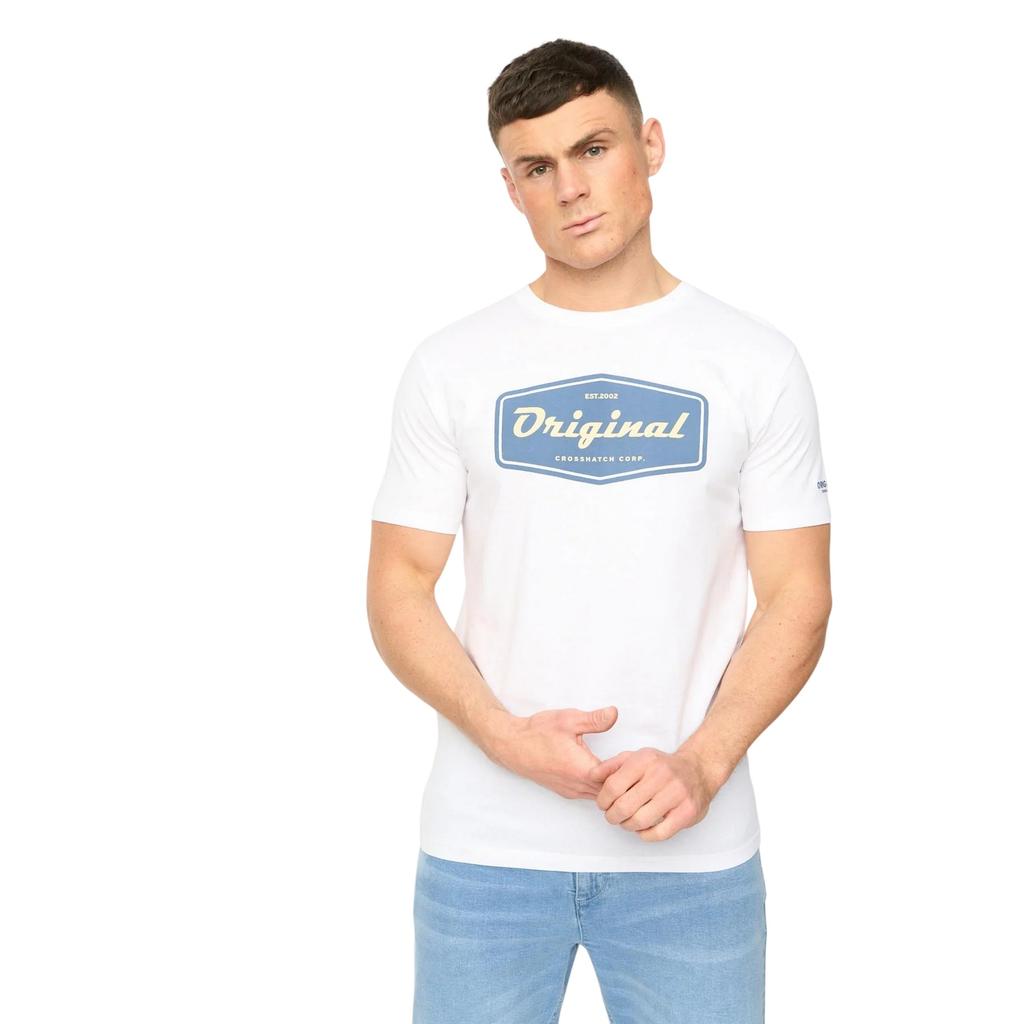 Crosshatch Mens Tryplex Cotton T-Shirt (Pack of 5)
