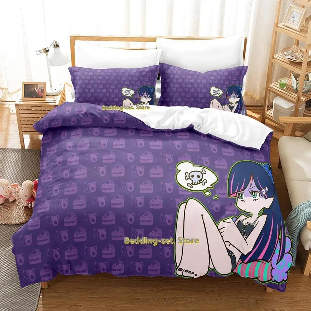 Anime Print Panty Stocking Bedding Set Single Twin Full Queen King Size Duvet Cover Bed Sheet Set for Adult Kid