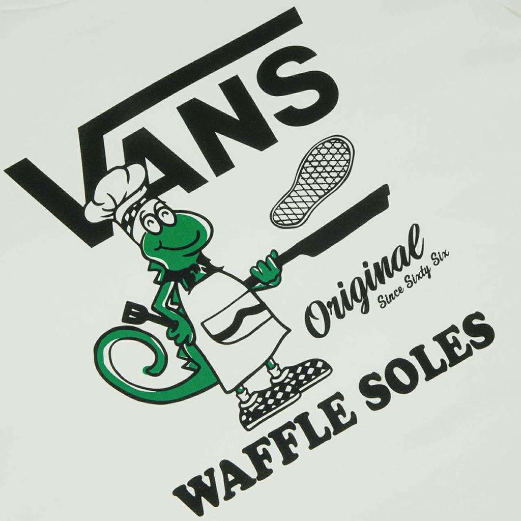 Vans Dinosaur Print Casual Sports Short Sleeve T-Shirt Unisex T-Shirts White VN0A5F3TFS8