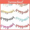 Exquisite Glitzerpapier Happy Birthday Banner für festliche Geburtstagsdekoration
