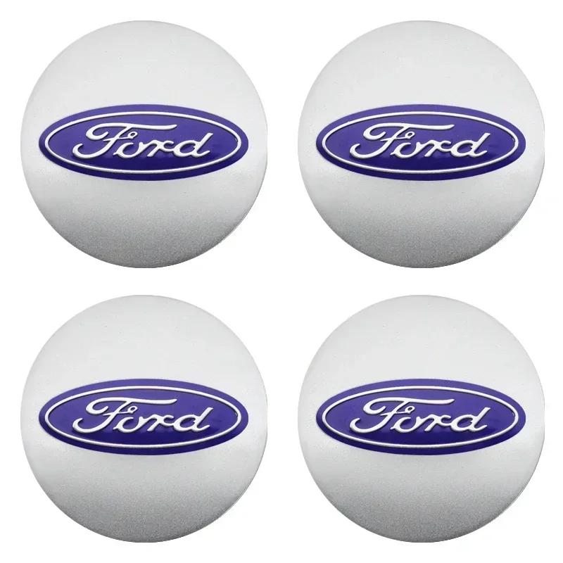 Car Sticker 2026 Ford New 2025 Hot 4PCS 56mm 60mm ABS Wheel Center Caps for Ford Ranger Focus Kuga Mustang MK2 MK3 Hub Cover Bad