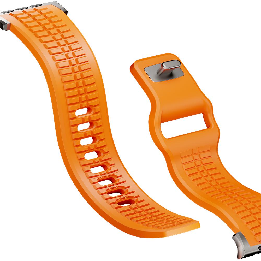 Rubber Watchband For Apple Watch Band Ultra 3 2 1 49mm Sports Silicone Bracelet For iWatch 11 10 9 8 SE 46mm 45mm 44mm Men Strap