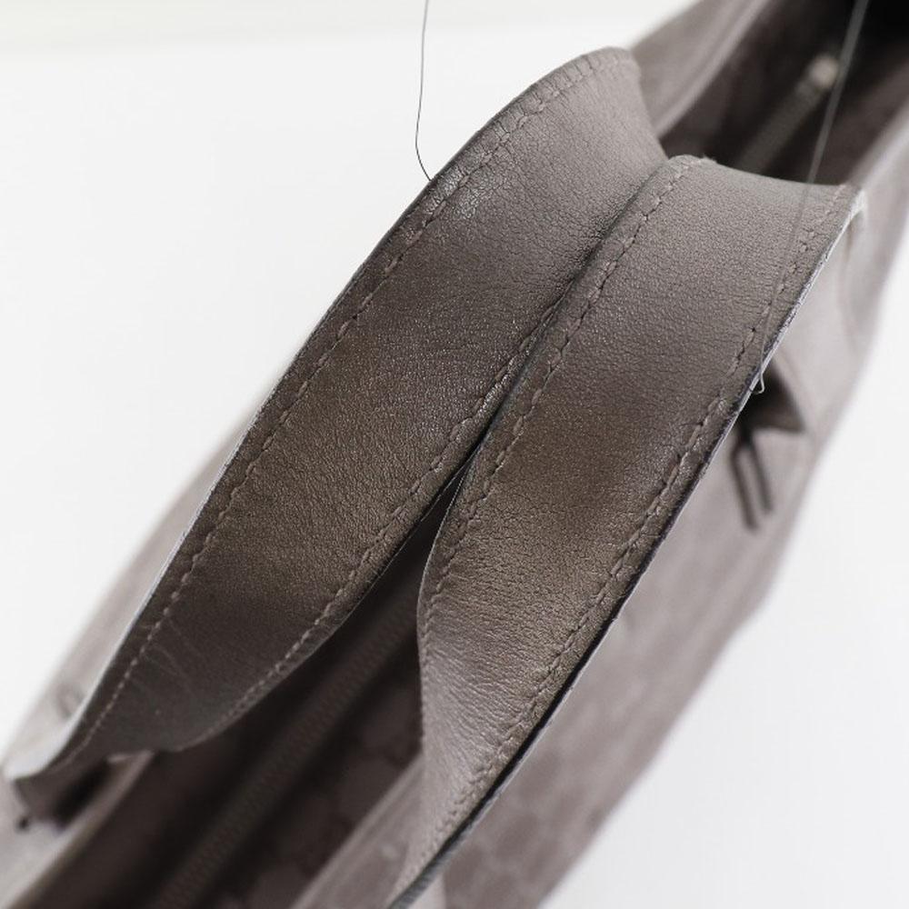 GUCCI Tote Tote Bag 211137 GG implementation Silver PVC coated canvas Women Used