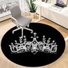 1pc Crown Chair Carpet for Office, Non-slip, Soft and Durable Office Rug for  Decoration, Perfect for Office yy260325083