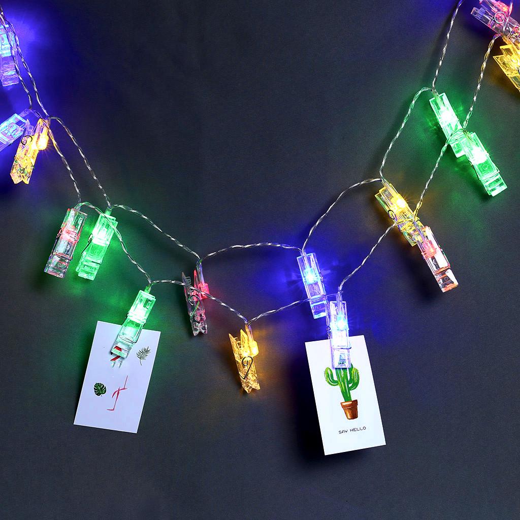 Buy Photo Hanging Clips String Light 20 LED Battery Powered String Lights Home Decor at