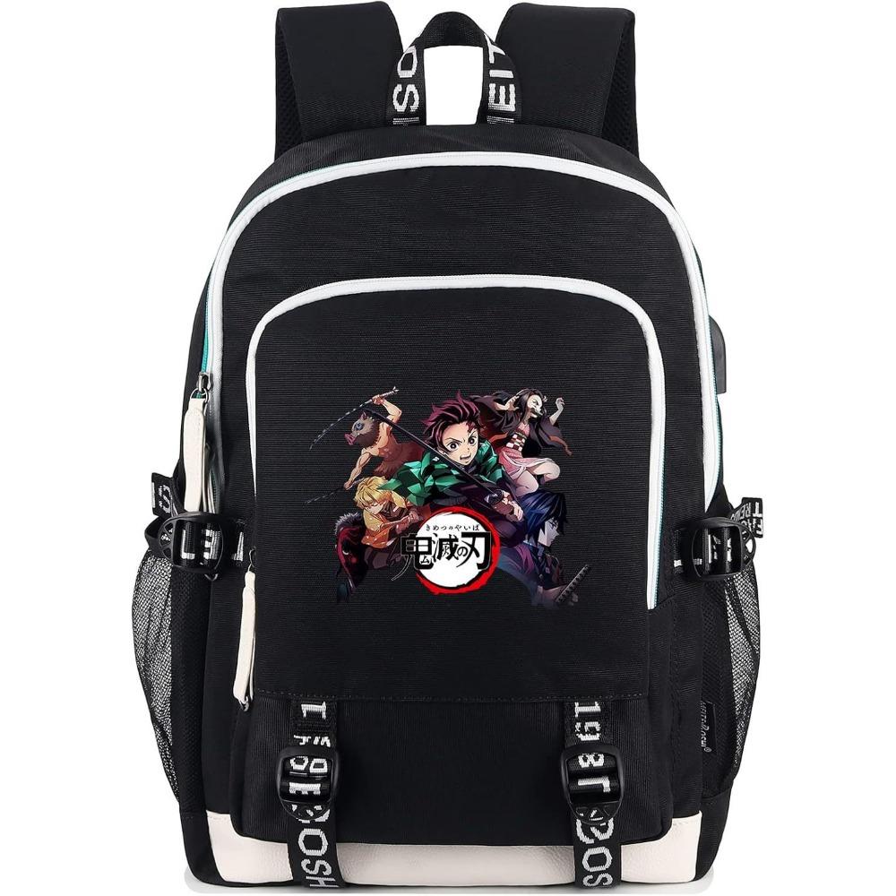 Riman My Hero Academy, surrounding backpack, large-capacity computer bag with USB port, student schoolbag