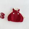 2025 Kids' Quilted Winter Dress - Trendy Girls' New Year Outfit