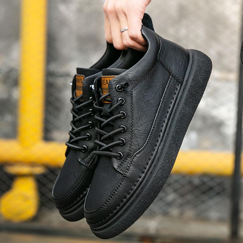 Fashion Hot Sale Mens Casual Leather Shoes Classic Outdoor Antiskid Business Shoes Lace-Up Male Oxford Footwear Versatile Walk Sneakers