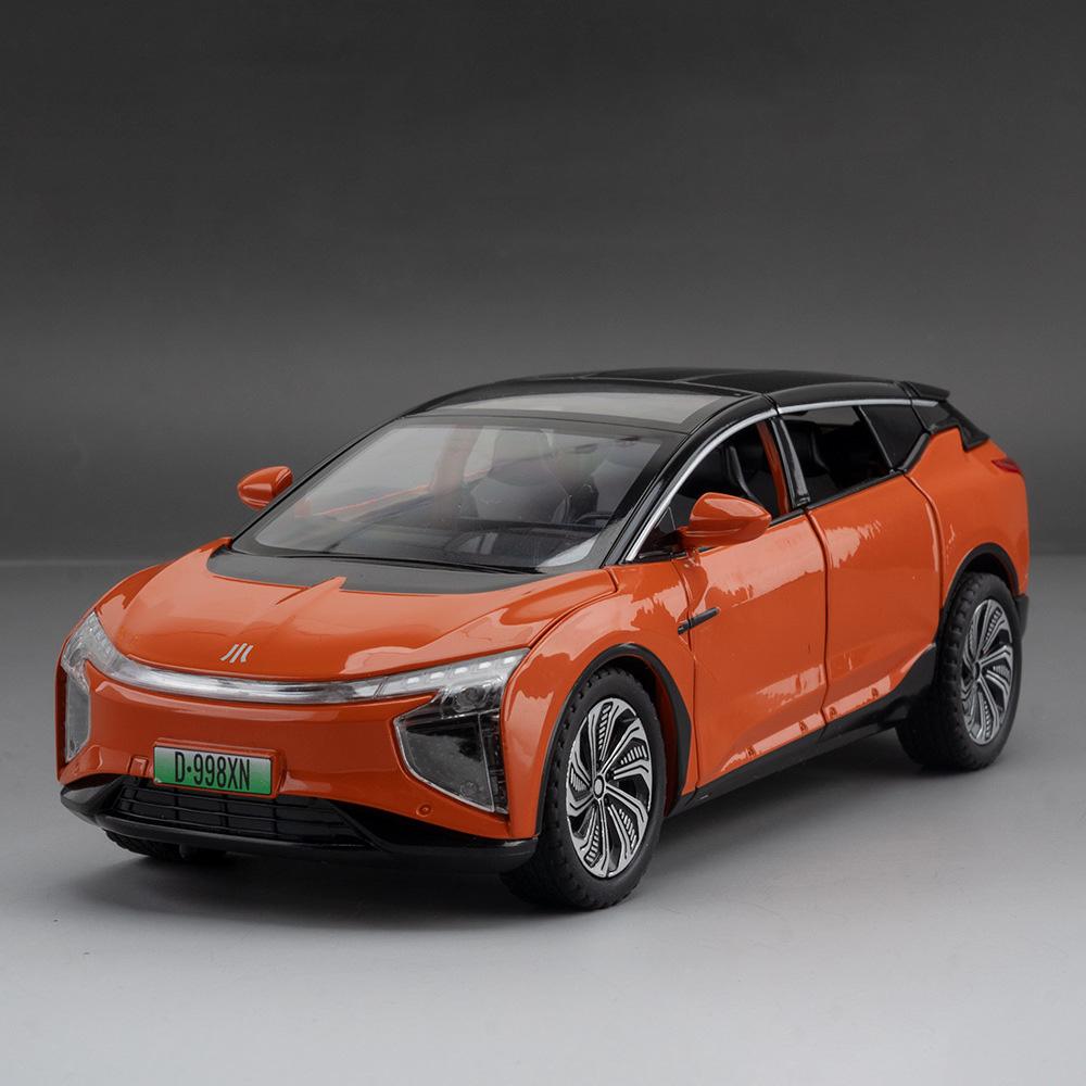 1:24 HiPhi X SUV Alloy New Energy Car Model Diecasts Metal Electric Vehicles Car Model Simulation Sound and Light Kids Toys Gift