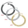 Women's Stainless Steel 3/5/7mm Fashion Men's Bracelet Wide Chain Cuban Classic