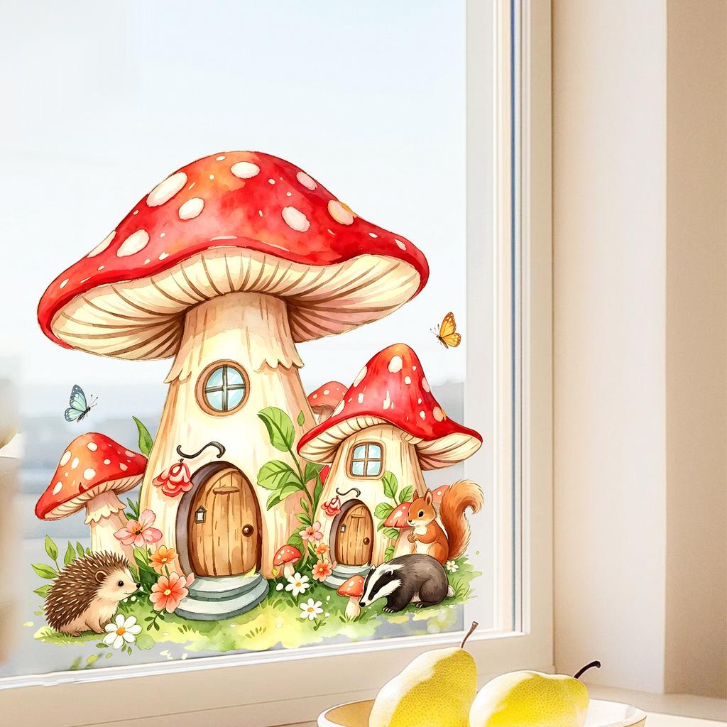3D Illusion Santa Claus Wall Sticker Self Adhesive Removable No Damage Living Room Bedroom Decor