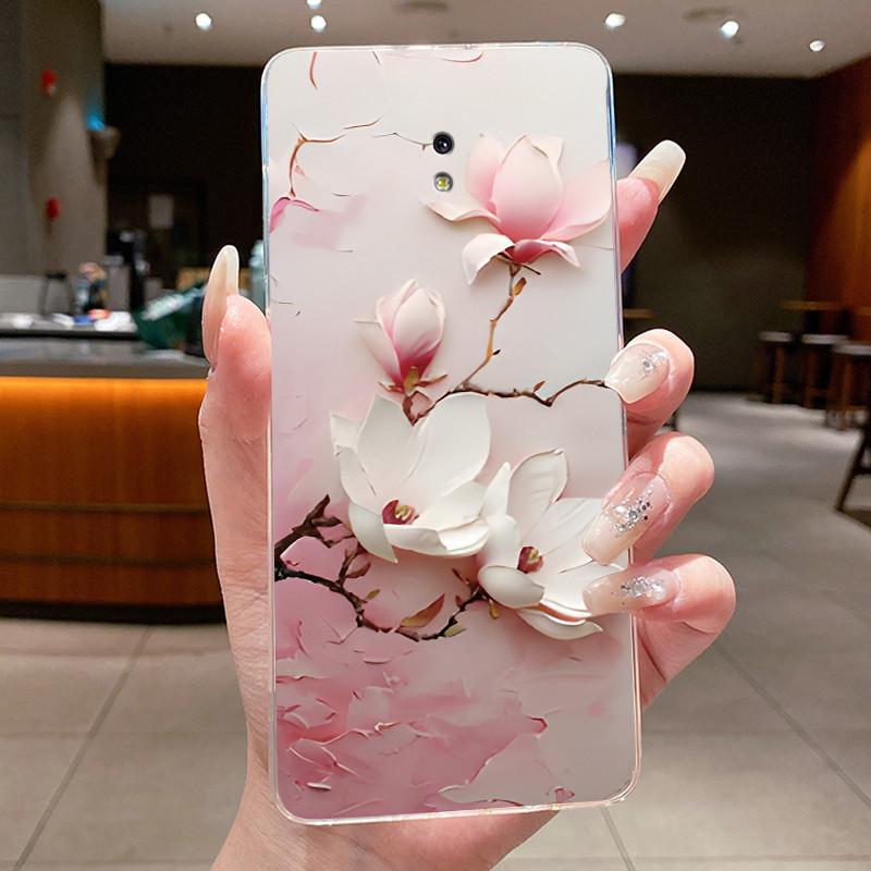 Case For Samsung Galaxy J3 2017 / J5 2017 / J7 2017 Silicone Cover Fashion Flower Clear Bumper For Samsung J730 J530 J330 Coque