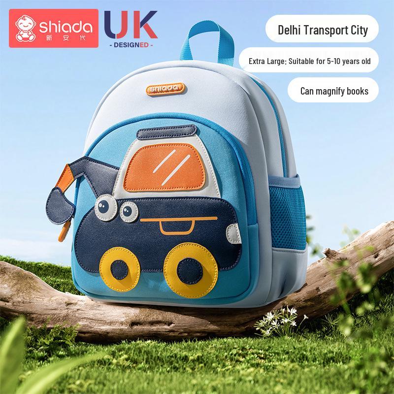 Lightweight Cartoon Kindergarten Backpack: Cute Large-Capacity, Anti-Lost Design for Boys and Girls