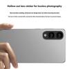 Aluminum Alloy Smartphone Camera Protector Guard Hollowed Out Shield Dustproof Waterproof Design Clear Transparent Film