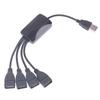 1Pcs Usb 2.0 Extension Data Cable 1 Male To 4 Female Usb Hub Splitter Extend Cable Power Adapter Socket