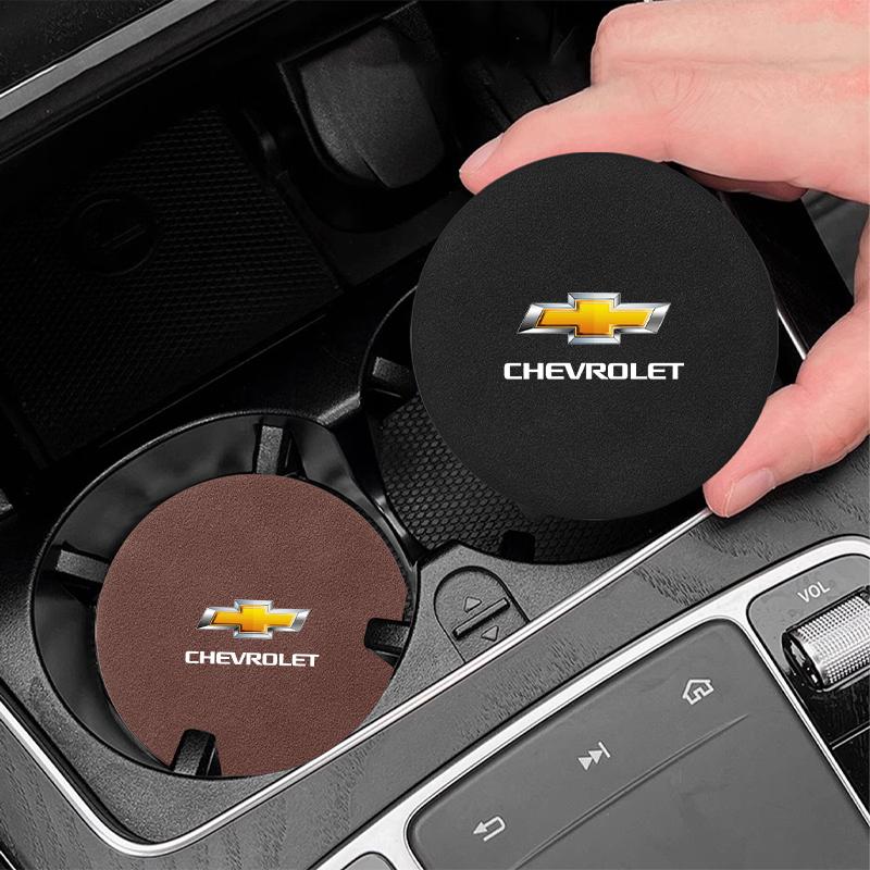 Podložka pod hrnek do auta Podložka pod hrnek na vodu Protiskluzová podložka Odznak Auto doplňky pro Chevrolet Colorado Cruze Trax Aveo Camaro Spark Captiva Malibu