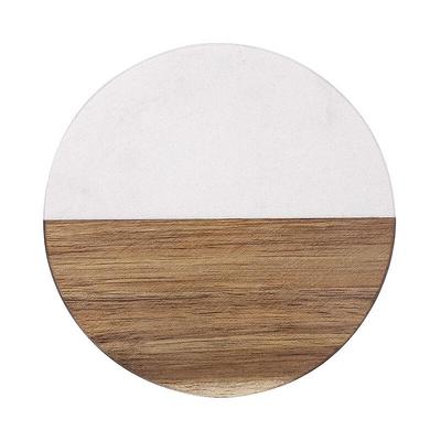 Marmor- und Akazienholz-Untersetzer