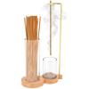 Insence-Stick Holder Mess-Free Incense Burner Holder with Glass Ash Catcher and Sticks Organizer for Yoga Spa Home Room Decor