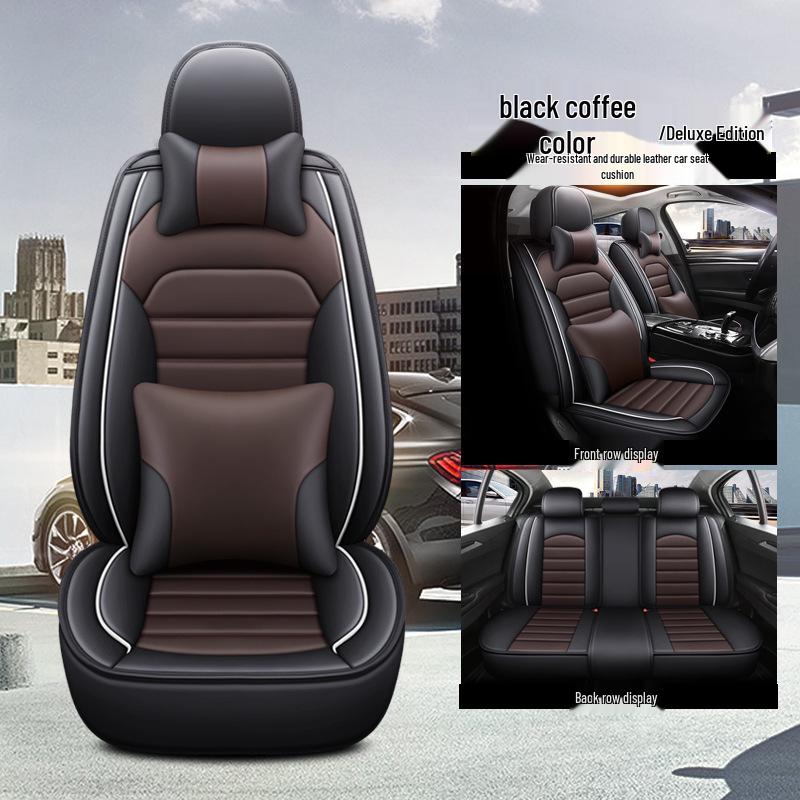 Full Surround Leather Car Seat Cover - Breathable, All-Season Comfort