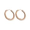 Handmade Knitted Wool Hoop Earrings: Autumn/Winter Fashion, Versatile & High-End Style for Women
