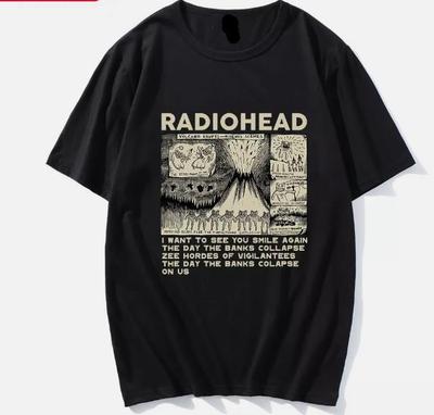 Radiohead Vintage Print T-Shirt, volle Größe für Erwachsene, neues Unisex-T-Shirt, neues Unisex-T-Shirt