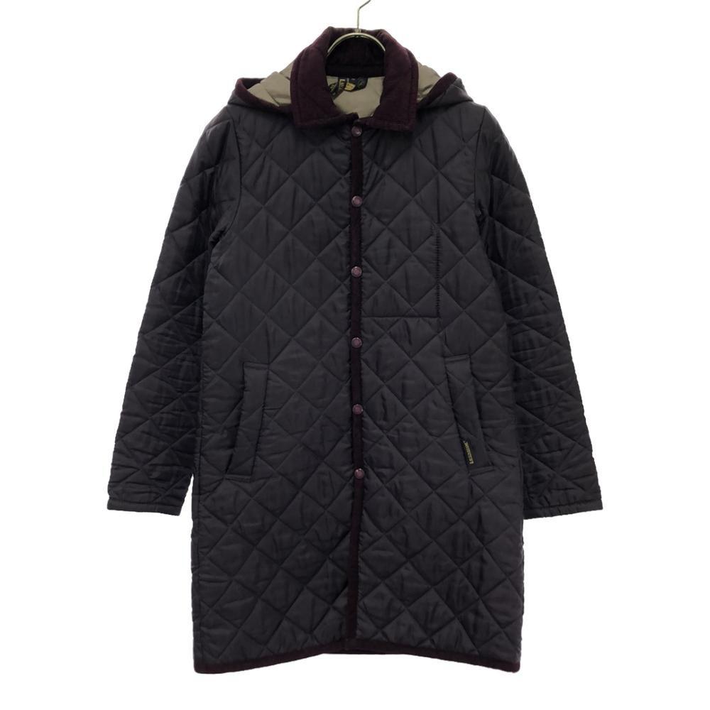 

LAVENHAM Сделано в Англии С капюшоном Стеганое пальто 36 Фиолетовый Женский Б/У