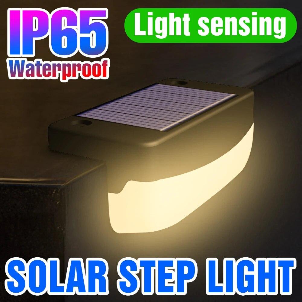 

LED Solar Energy Garden Lamps Motion Sensor Outdoor Solar Light Stair Step Light Home Garden Light Sensing Yard Lightings IP65