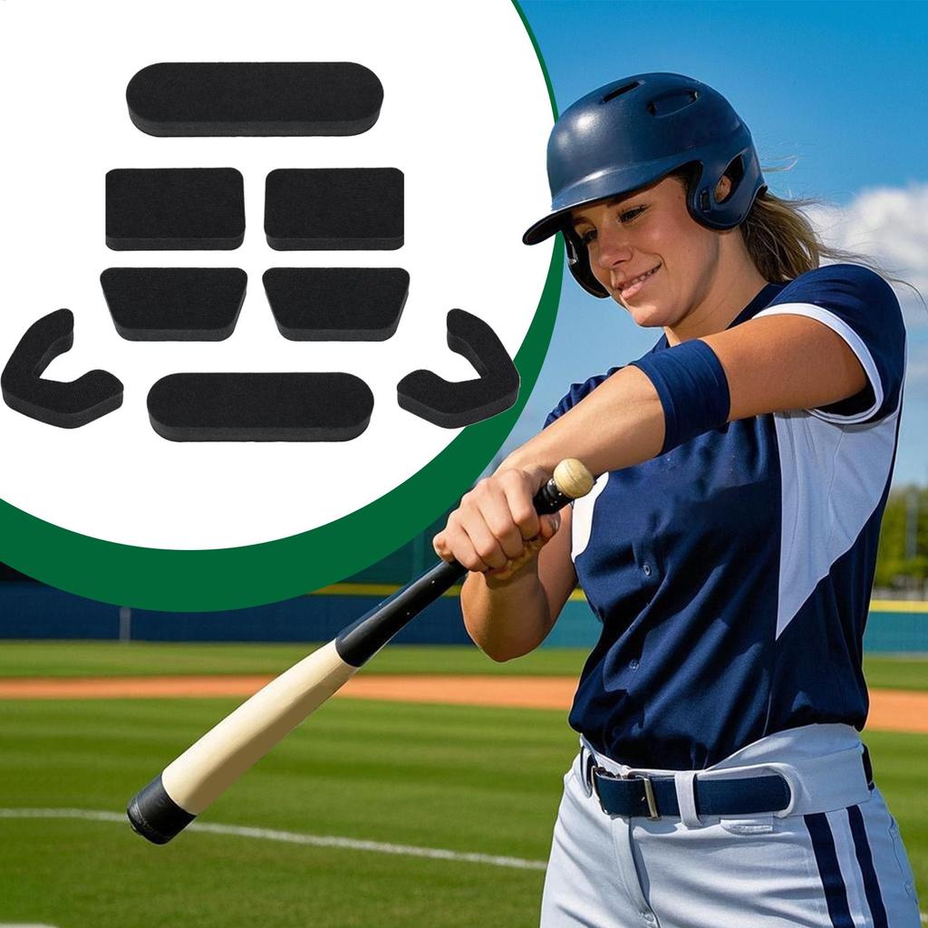 Helmet Padding Inserts 2cm Soft Thickened Foam Pads Batting Helmets Padding Kit For Baseball Catchers Batting Softball Outdoor