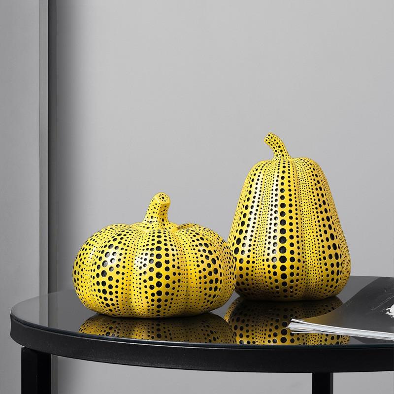 Pompoen Kusama Yayoi Ornamenten Moderne Sculptuur Stippen Uil Vogel Kunst Huis Interieur Decoratie Kantoor Kunst Bruiloft Kerst