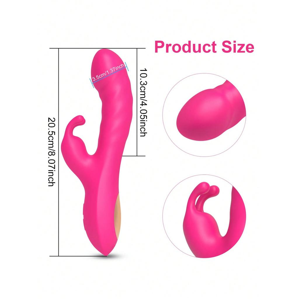 1 Pcs Rabbit Vibrator Clitoris Stimulator Vibrator with 10 Vibration Mode, Personal Massager, Sex Toys for Women