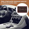 Innenraum-Autoaufkleber, 40 helle Knopfaufkleber, 0,04 Zoll Automobil
